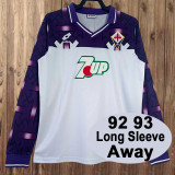 1992-93 Fiorentina away long sleeve retro jersey