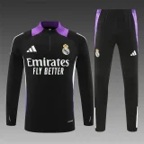 2024-25 Real Madrid black with purple suit