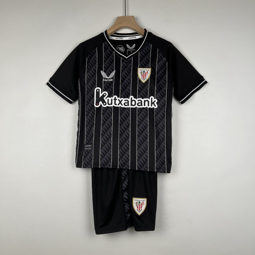 2023-24 Kids Goalkeeper Athletic Bilbao Black  jersey