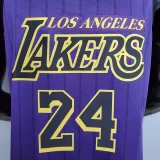 Bryant #24 Lakers Round neck purple