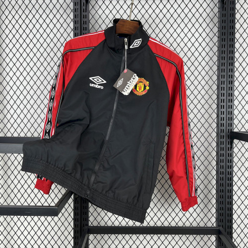Manchester United 1998-99 red and black windreaker