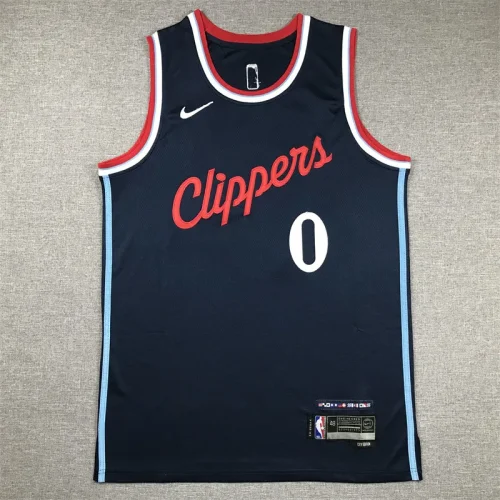 24th season Clippers dark blue jersey series