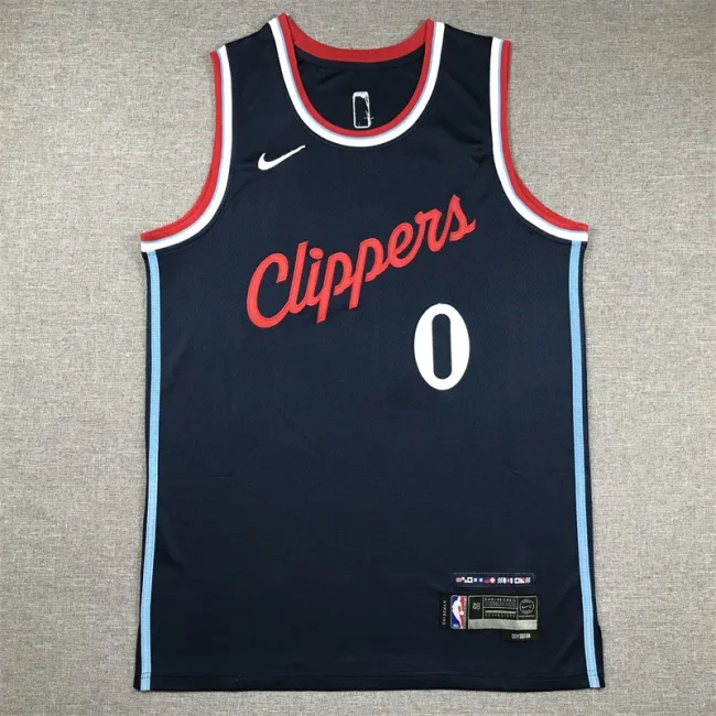 24th season Clippers dark blue jersey series