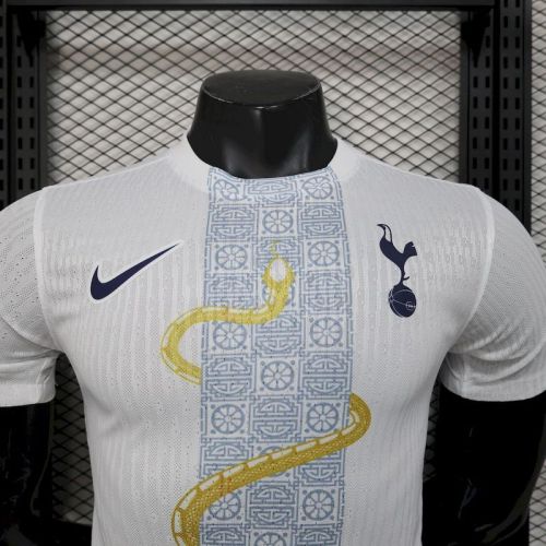 2025-26 Tottenham  White Gold Snake Edition Jersey Player Version (The player version is more slim fit, it is recommended to buy one size larger)