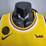 DAVIS #3 Lakers Commemorative Edition Round neck yellowy