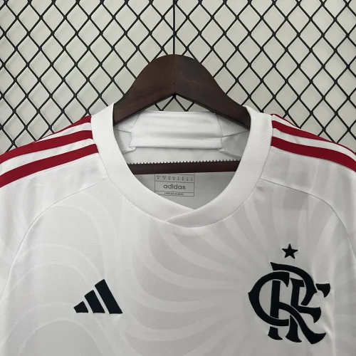 2024-25 Flamengo away white soccer jersey