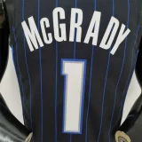 75th Anniversary McGrady #1 Orlando Magic Black NBA Jersey