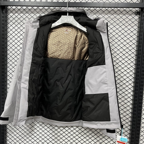 2024-25 Paris Saint Germain   Gray Cotton Jacket