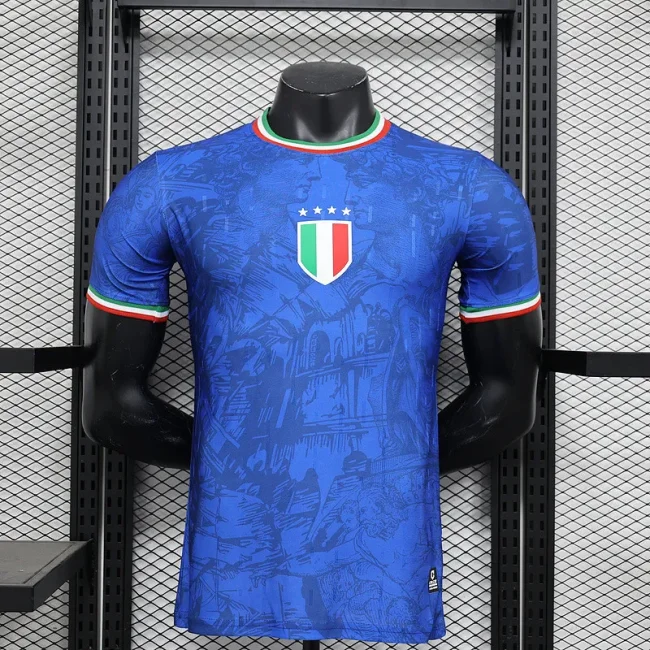 2024-25 Italy blue Special Player version jersey(The player version is more slim fit, it is recommended to buy one size larger)