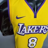 Bryant #8 Lakers V-neck City Edition yellow