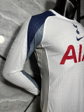 2025-26 .Tottenham  home long sleeve player version jersey  (The player version is more slim fit, it is recommended to buy one size larger)