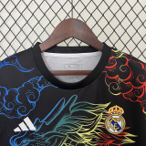 2024-25 Real Madrid black colorful dragon jersey
