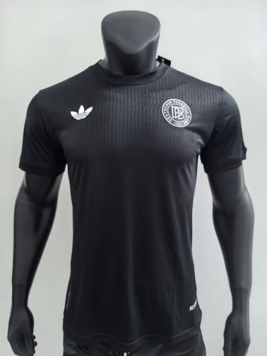 2025-26 Germany 125th anniversary black player version jersey  (The player version is more slim fit, it is recommended to buy one size larger)