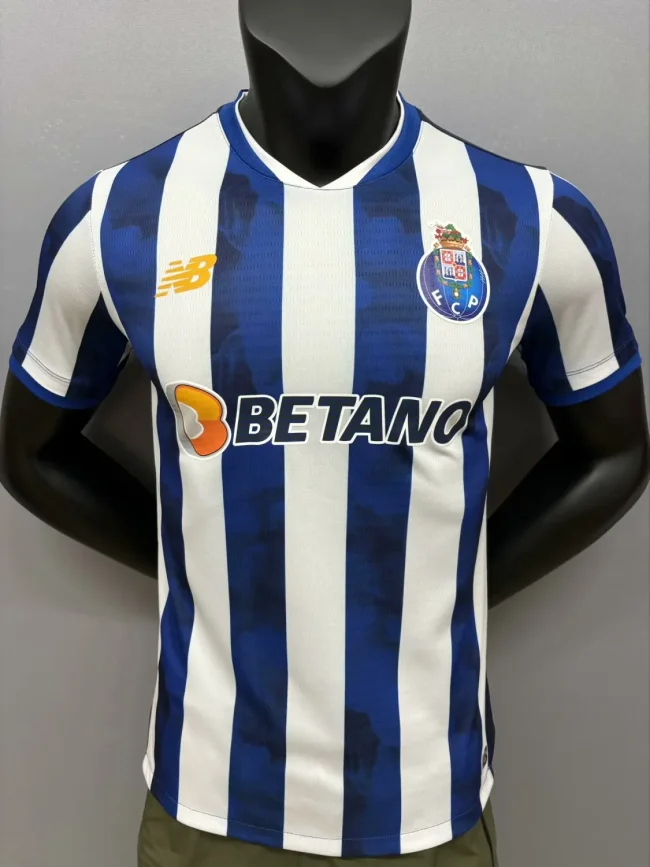 2024-25 Porto Player version home(The player version is more slim fit, it is recommended to buy one size larger)