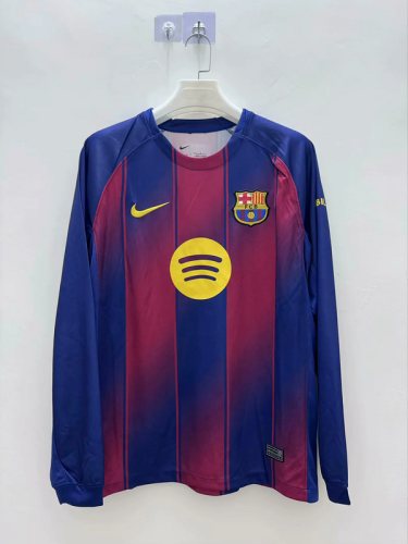 2025-26 Barcelona home long sleeve jersey