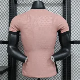 2024-25 paris saint germain away pink player version(The player version is more slim fit, it is recommended to buy one size larger)