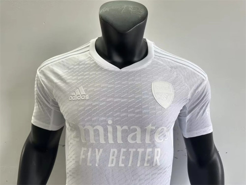 2023-24 Arsenal  white special edition player version jersey(The player version is more slim fit, it is recommended to buy one size larger)