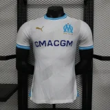 Marseille 2023-24 home Players Edition Soccer jersey  (The player version is more slim fit, it is recommended to buy one size larger)