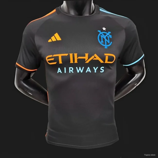 Player Version 2024-25 New York City Away Black(The player version is more slim fit, it is recommended to buy one size larger)