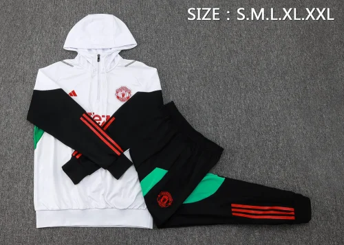 F531# 2324 half pull hat Manchester United white suit