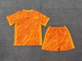2024 England orange goalkeeper kid kit