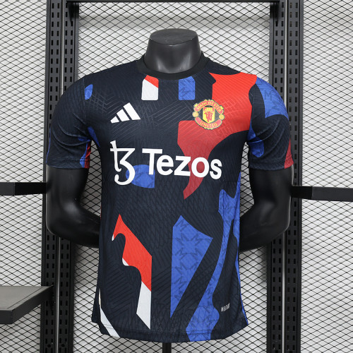 204-25 Manchester United  Colorful training player version jersey (The player version is more slim fit, it is recommended to buy one size larger)