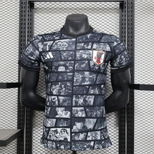2024-25 Japan black cartoon player version jersey    (The player version is more slim fit, it is recommended to buy one size larger)