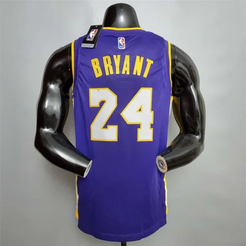 Bryant #24 Lakers purple yellow
