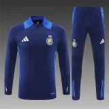 2024-25 Riyadh Victory half zipper blue suit