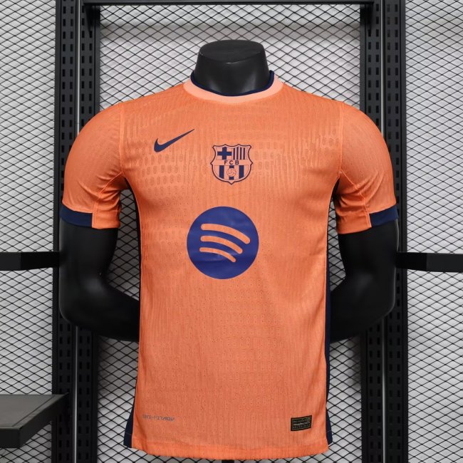 Barcelona 2024 orange special player version (The player version is more slim fit, it is recommended to buy one size larger)