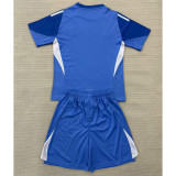 2025-26 Real Madrid  blue goalkeeper kid kit