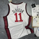 2023 Season Bulls White City Edition No. 11 DeRozan NBA Jersey