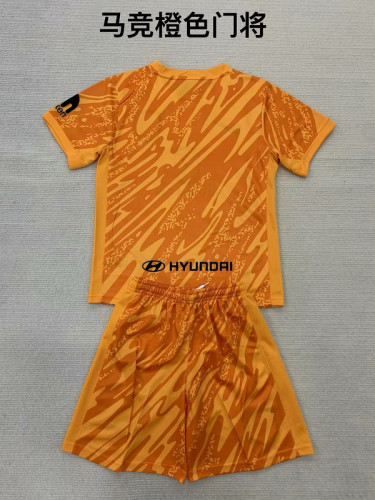 2024-25.Atletico Madrid  orange goalkeeper adult and kid kit