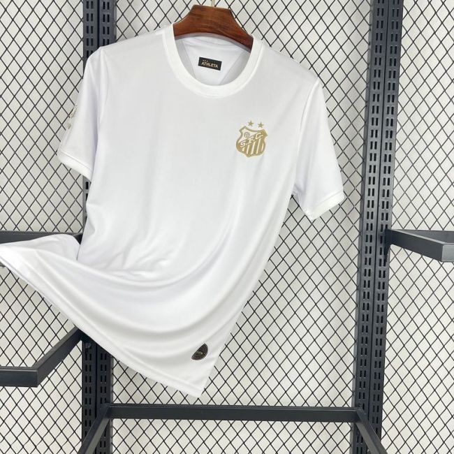 2025-26 Santos Pele 1.000 GOLS White Jersey