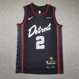 24 Pistons Black City Edition No. 2 Cade Cunningham
