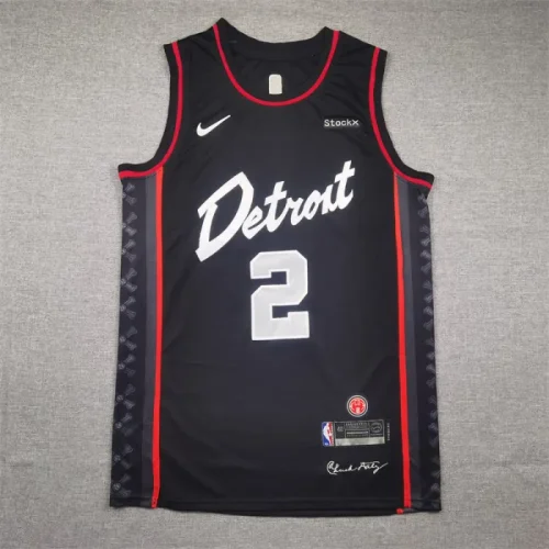 24 Pistons Black City Edition No. 2 Cade Cunningham