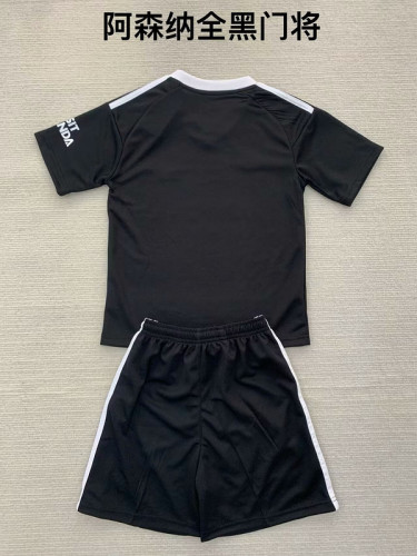 2024-25 Arsenal black goalkeeper kid kit and adults uniform