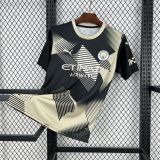 2025-26.Manchester City  I Black and yellow concept version Jersey