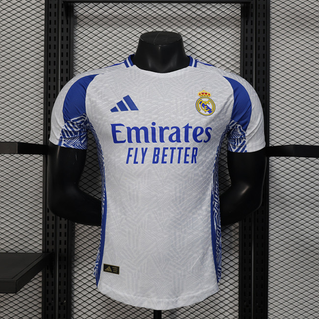 2025-26 .Real Madrid white special player version jersey (The player version is more slim fit, it is recommended to buy one size larger)