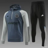 2023-24 Inter Miami Grey Half Zipper Hoodie
