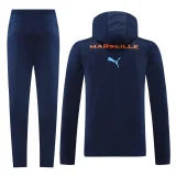 Marseille 2024-25 blue hooded tracksuit