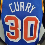 75th Anniversary Curry #30 Warriors Retro Blue
