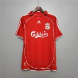Liverpool 2006-07 home soccer jerseys