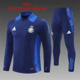 2024-25 Riyadh Victory half zipper blue suit (kids)