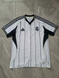 2025-26 .Real Madrid   white Baseball jersey