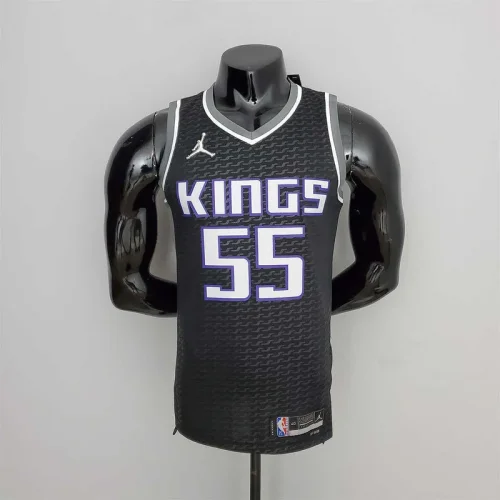 75th Anniversary Williams#55 Jordan Kings Black NBA Jersey