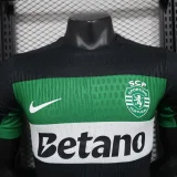 2024-25 Sporting Lisbon Home player version(The player version is more slim fit, it is recommended to buy one size larger)