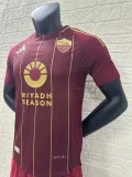 2024-25 Roma home player version(The player version is more slim fit, it is recommended to buy one size larger)