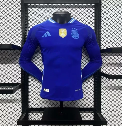 Argentina 2024-25 away long sleeves player version (The player version is more slim fit, it is recommended to buy one size larger)
