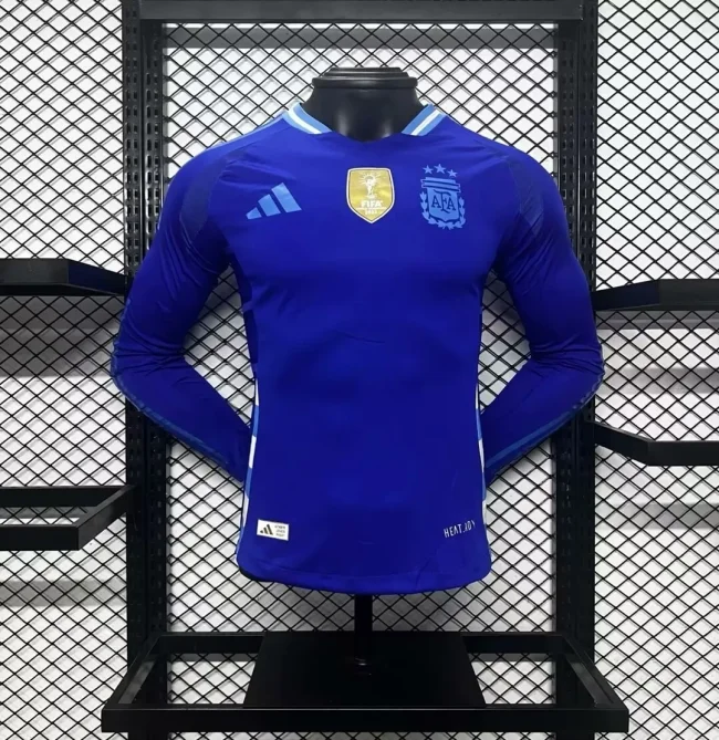 Argentina 2024-25 away long sleeves player version (The player version is more slim fit, it is recommended to buy one size larger)